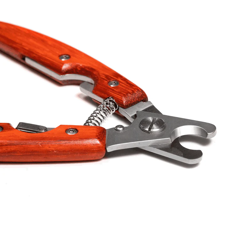 Sprenger – Naglaklippur með öryggi stoppi og viðar handfangi.