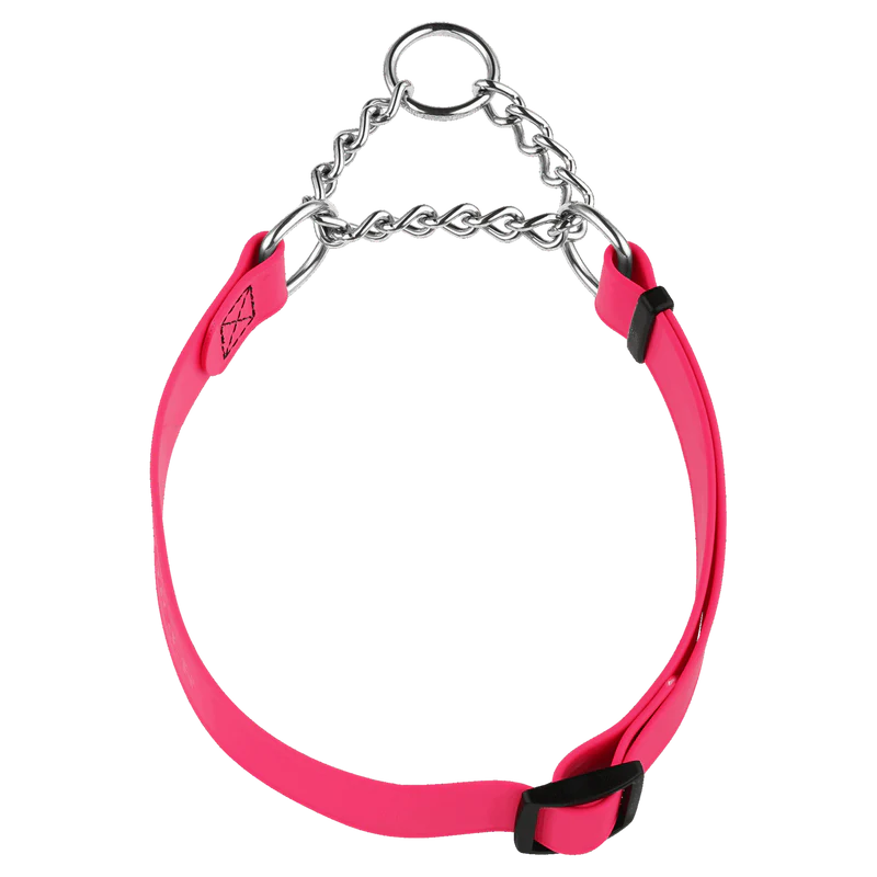 Biothane® Adjustable collar with pull-through chain 40-65cm